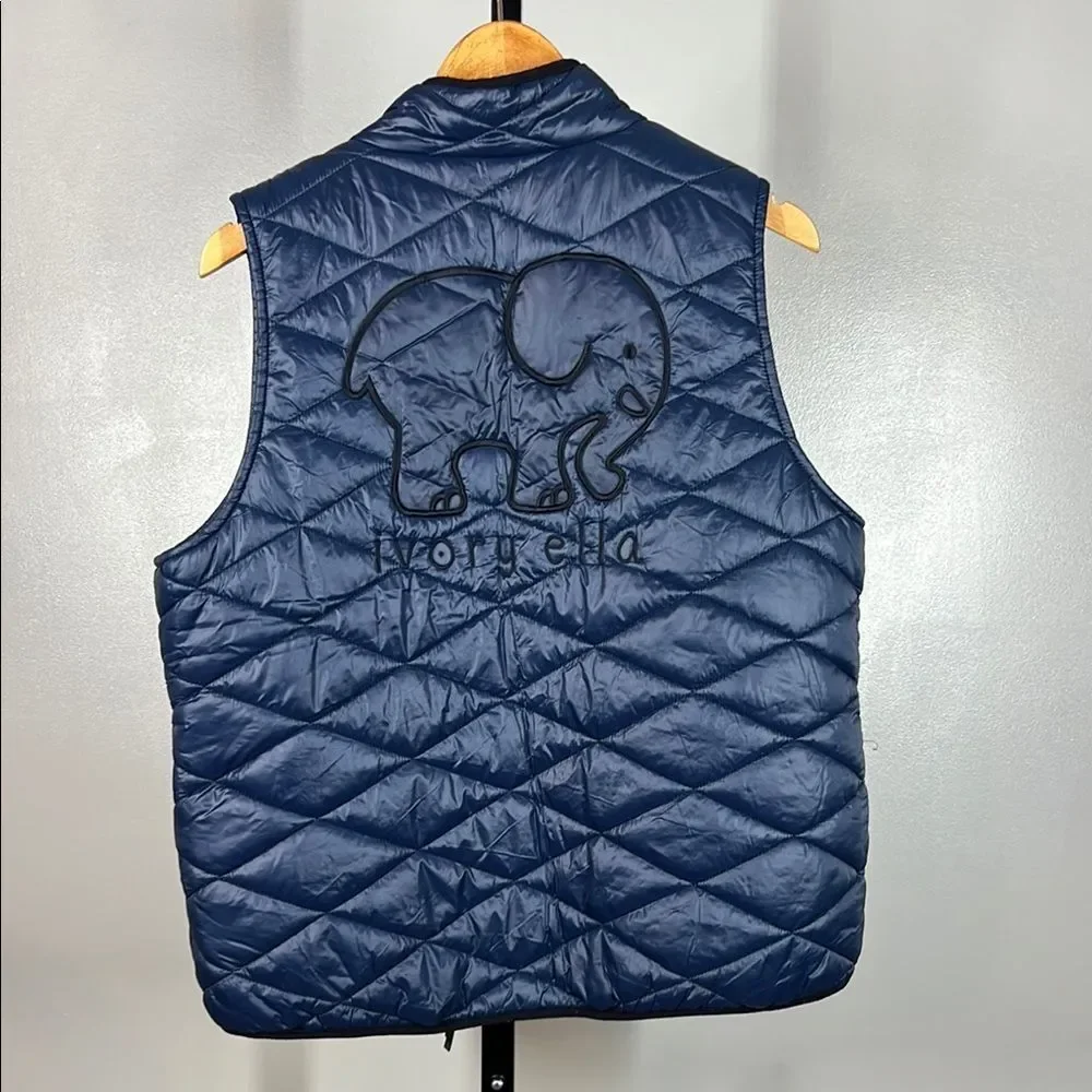 Ivory Ella Blue Quilted Vest